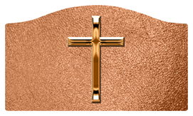 DASHELL-510-CP-SH-CP Copper Single Cross Shimmer Copper Background